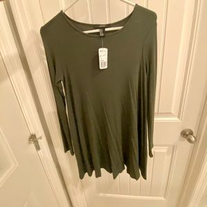 📍2/$12 -Forever 21, medium, olive green dress